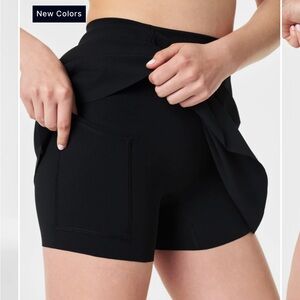 Spanx Get Moving skort in black. NWT